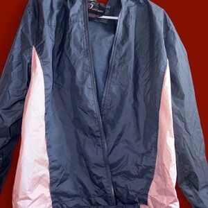PINK & NAVY RAIN JACKET